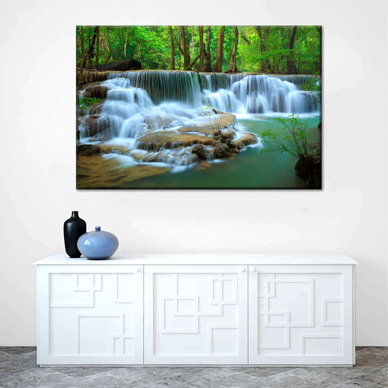 Kanchanaburi Deep Forest Waterfall Wall Art