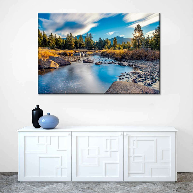 Yosemite River Stream Wall Art