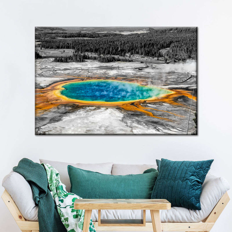 Grand Prismatic Spring Pop Wall Art