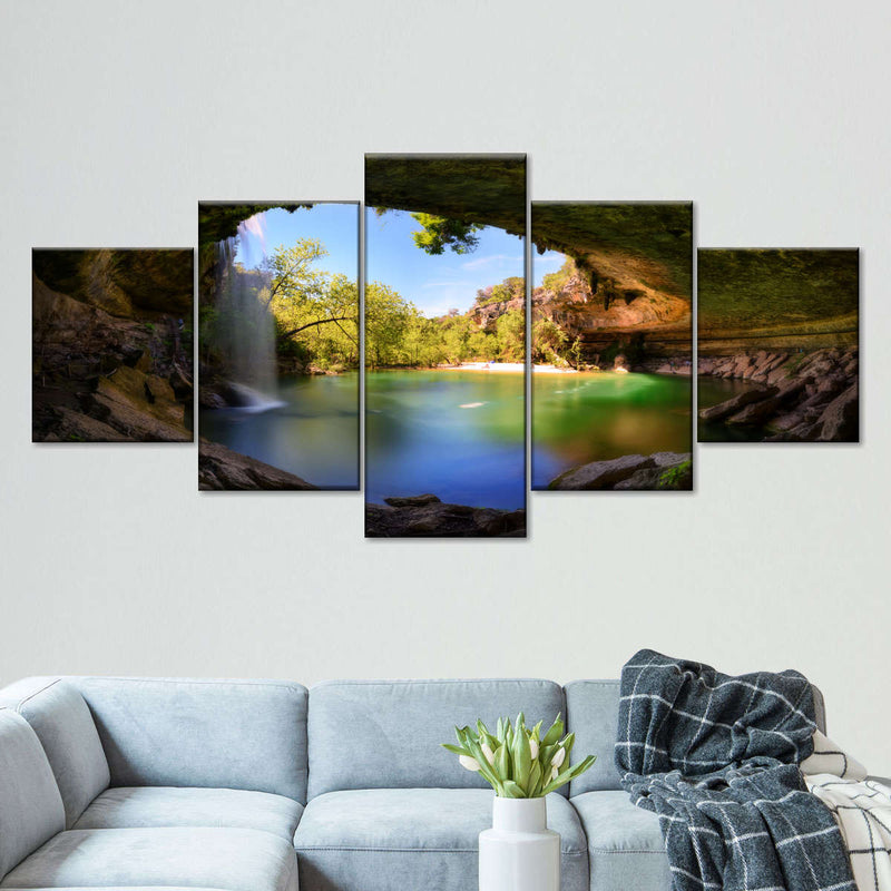 Hamilton Pool And Waterfall Wall Art