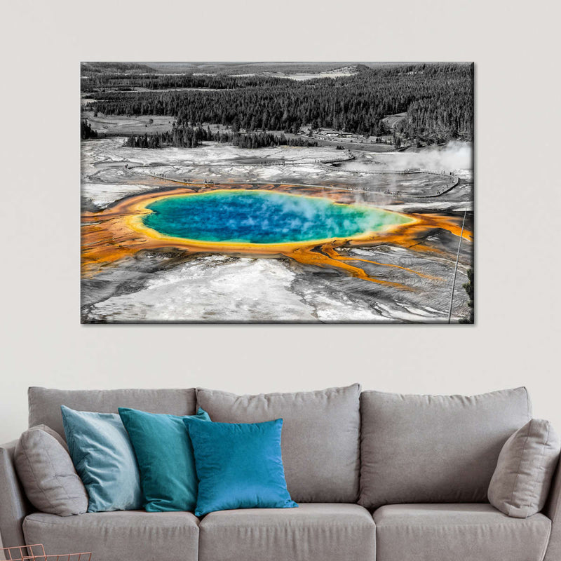 Grand Prismatic Spring Pop Wall Art