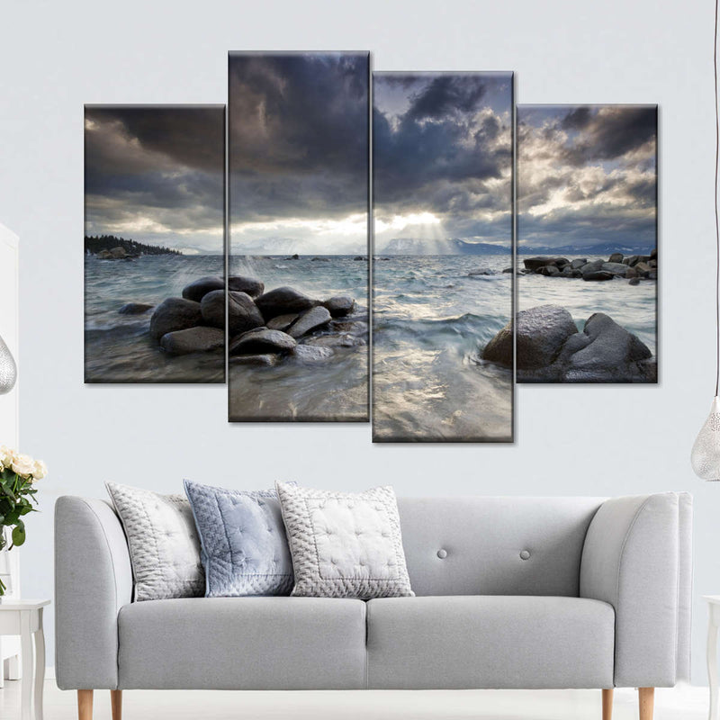 Sunlit Lake Tahoe Wall Art