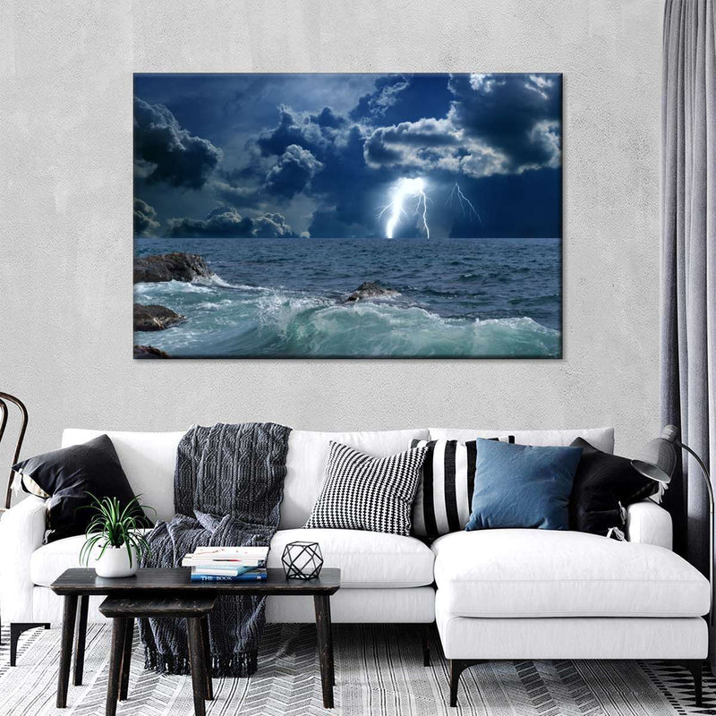 Ocean Storm Bolt Wall Art