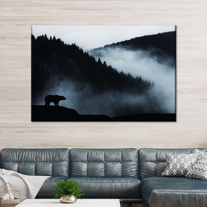 Misty Mountain Bear Wall Art