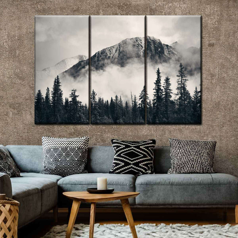 Banff Park Mountain Scene Wall Art