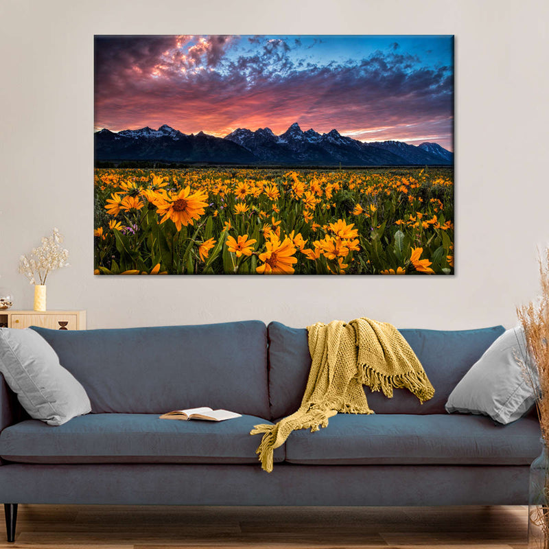 Grand Teton Wildflowers Wall Art