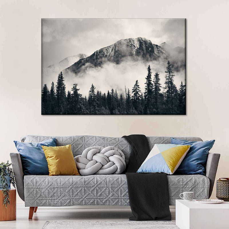 Banff Park Mountain Scene Wall Art