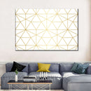 Golden Lattice Wall Art