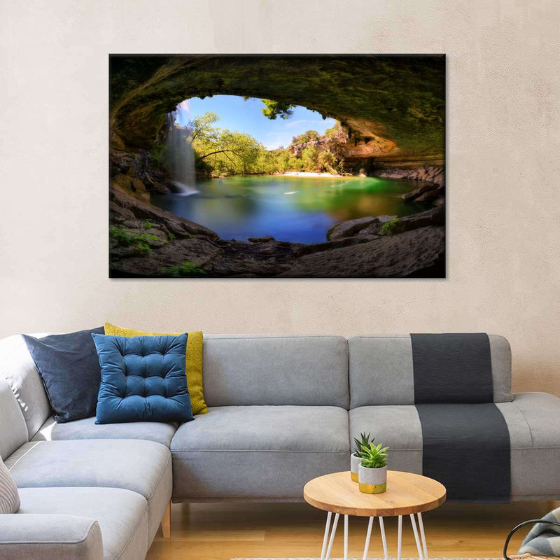 Hamilton Pool And Waterfall Wall Art