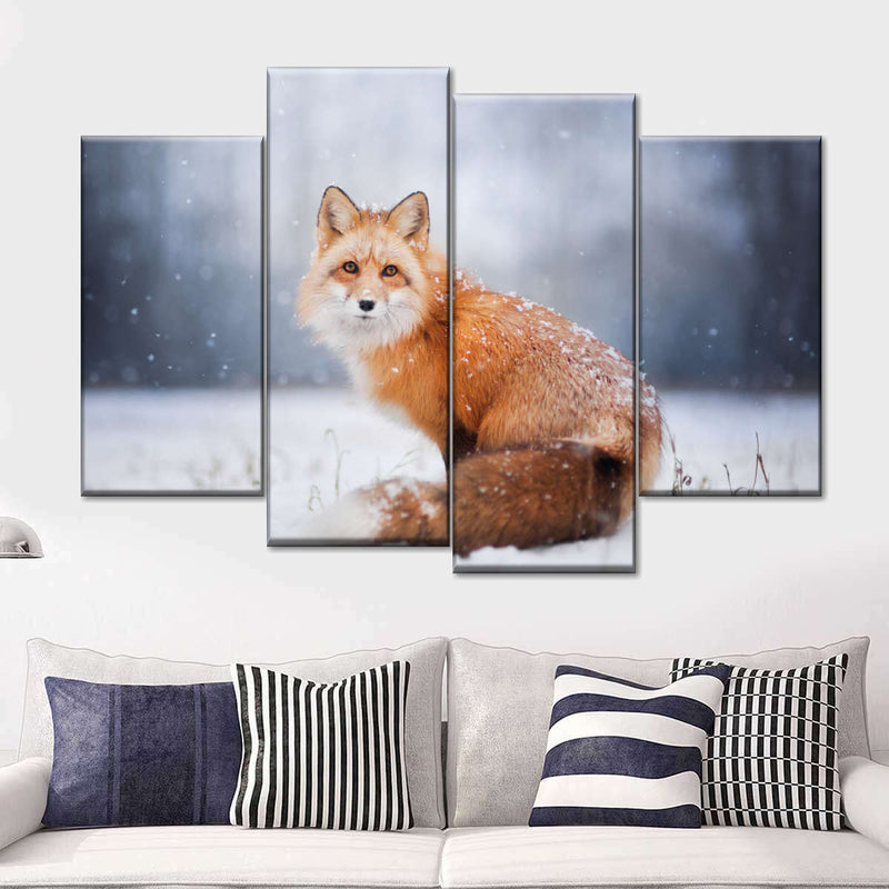 Little Red Fox Portrait Wall Art