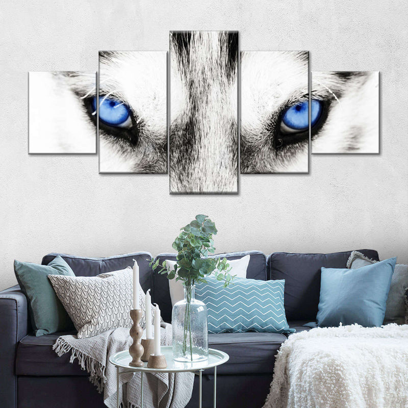 Husky's Eyes Wall Art