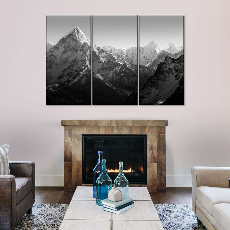 Black And White Mountain Wall Art