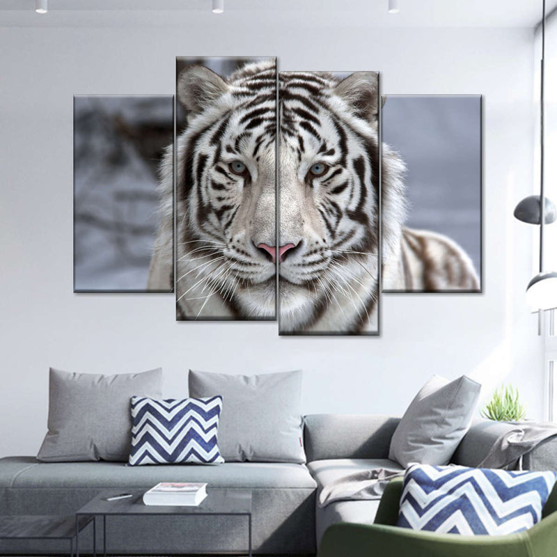 Endangered White Tiger Wall Art