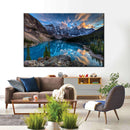 Moraine Lake Sunset Wall Art