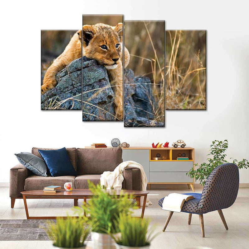 Safari Lion Cub Wall Art