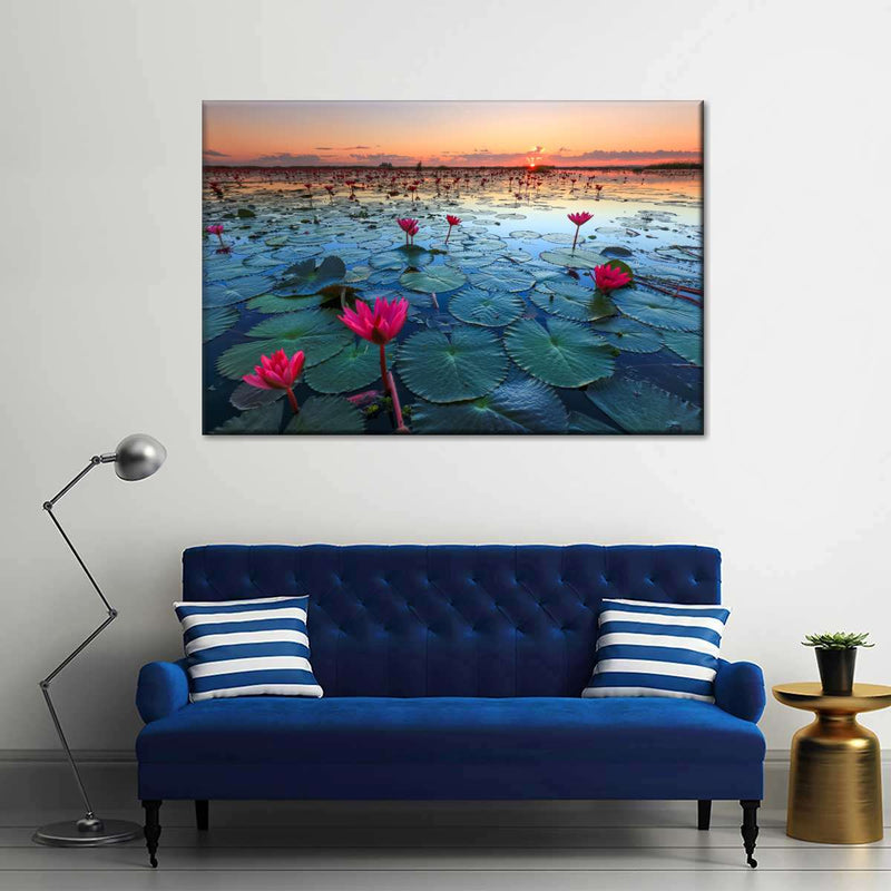 Lake Nong Harn Lotus Wall Art