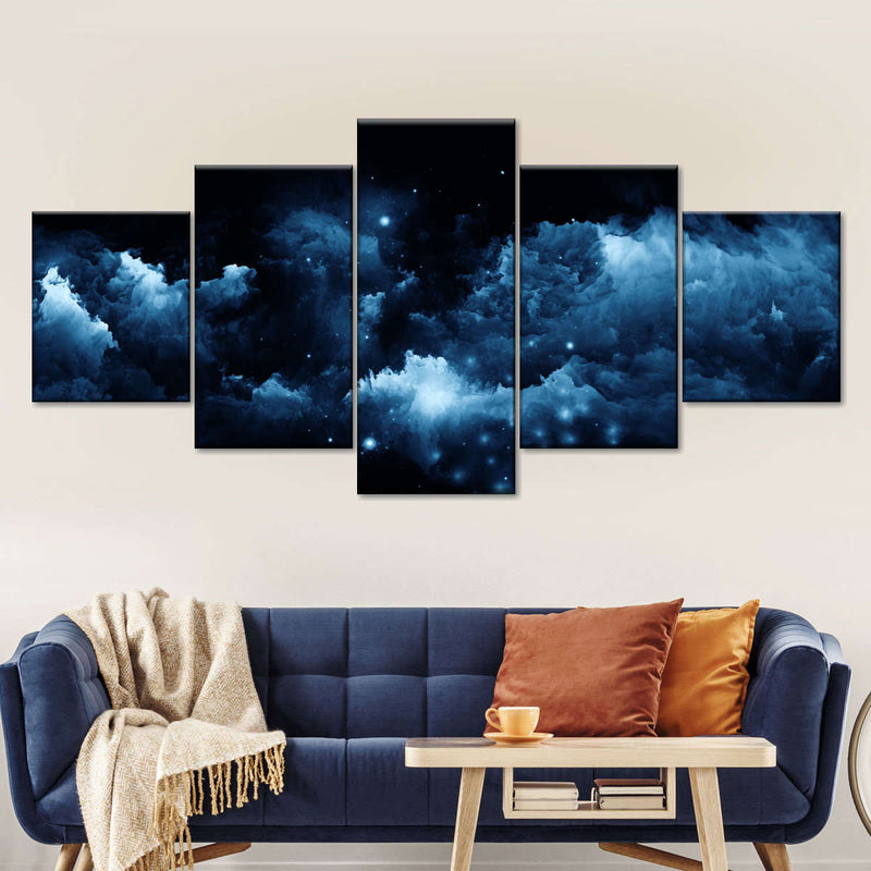 Starry Nighttime Sky Wall Art