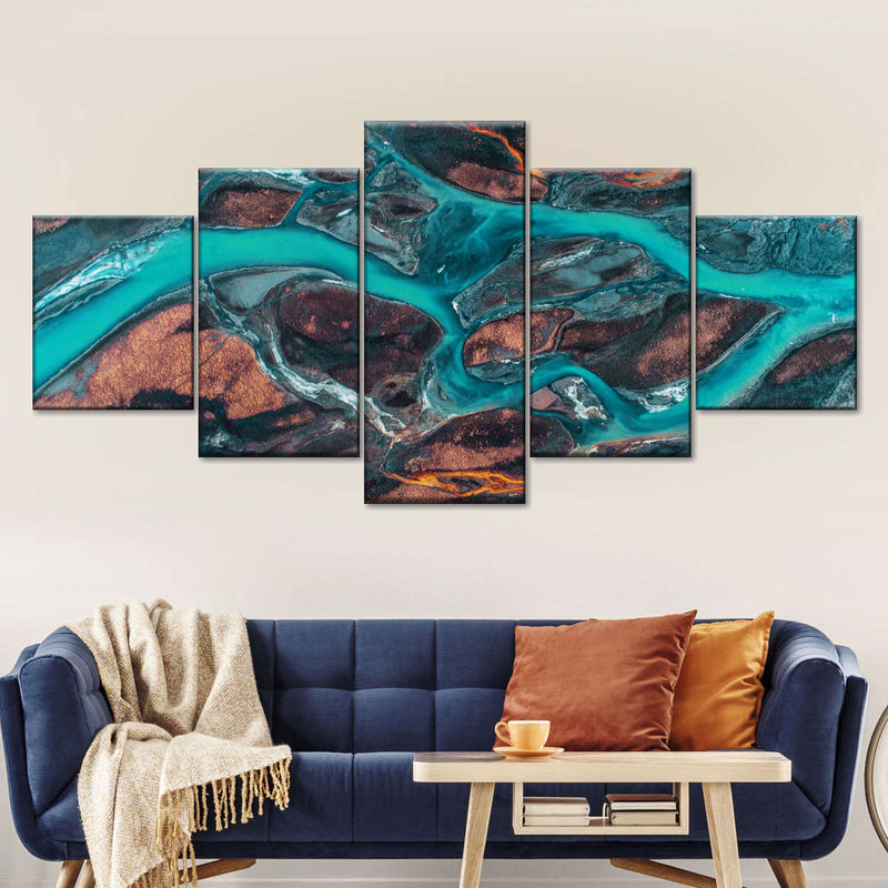 Icelandic River Wall Art