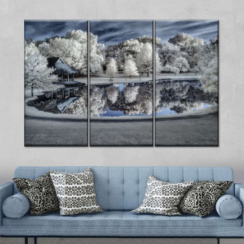 Winter Nightscape Wall Art