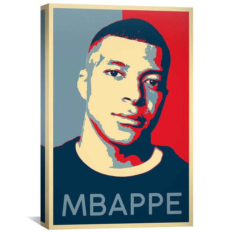 Mbappe Portrait Canvas