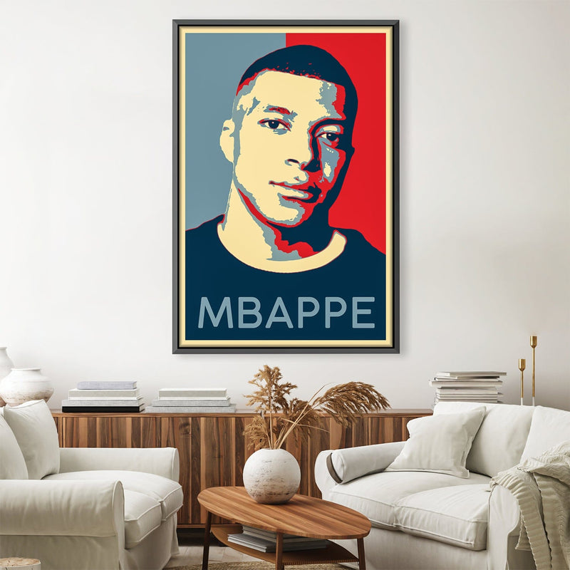 Mbappe Portrait Canvas