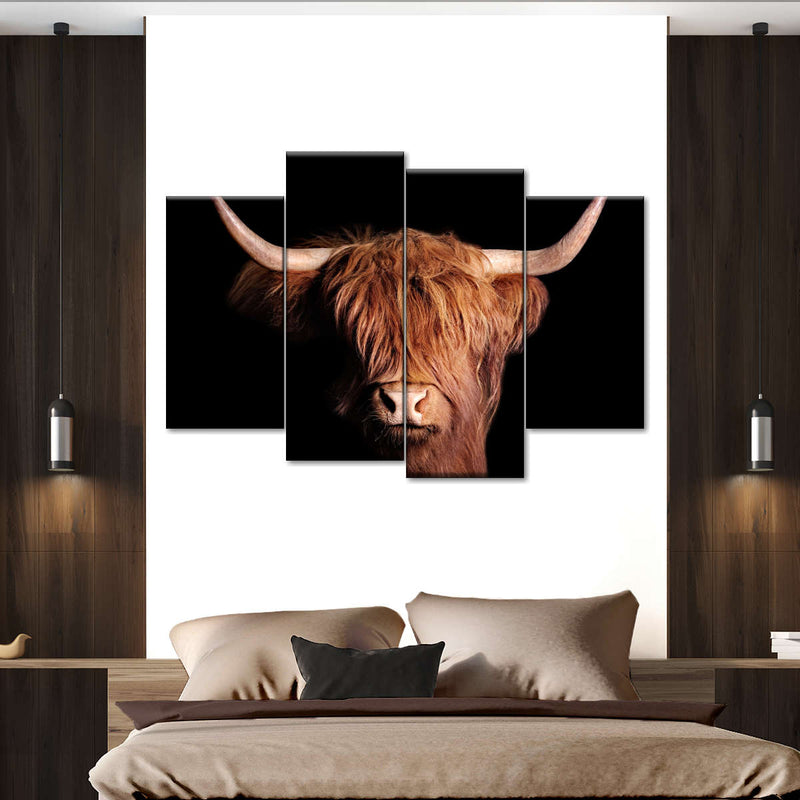 Scottish Highland Cow Wall Art