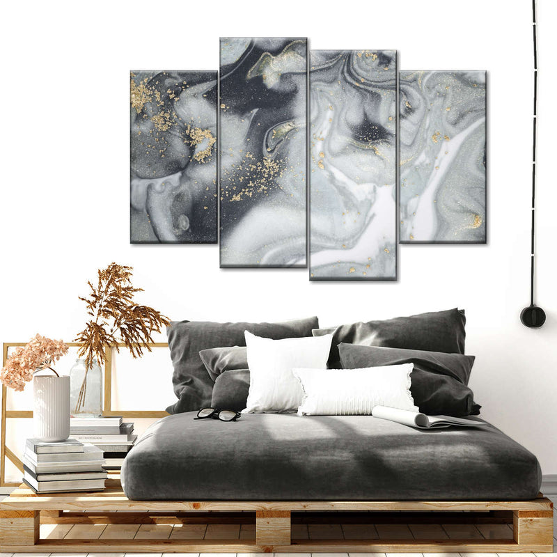 Swirly Fluid Abstract Wall Art