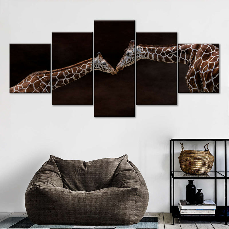 Giraffe Affection Wall Art