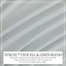 TENCEL™ Lyocell & Linen Blend Sheet Set - Magdalena Collection by Great Bay Home