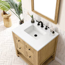 James Martin Breckenridge 30" Single Bathroom Vanity, Light Natural Oak