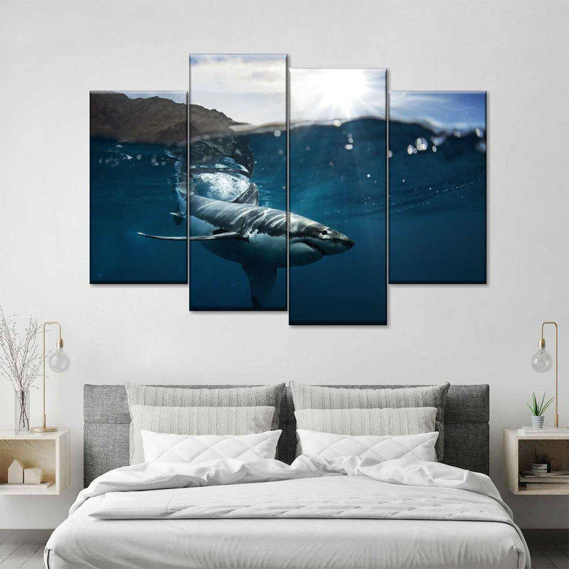 Shark Sunshine Wall Art