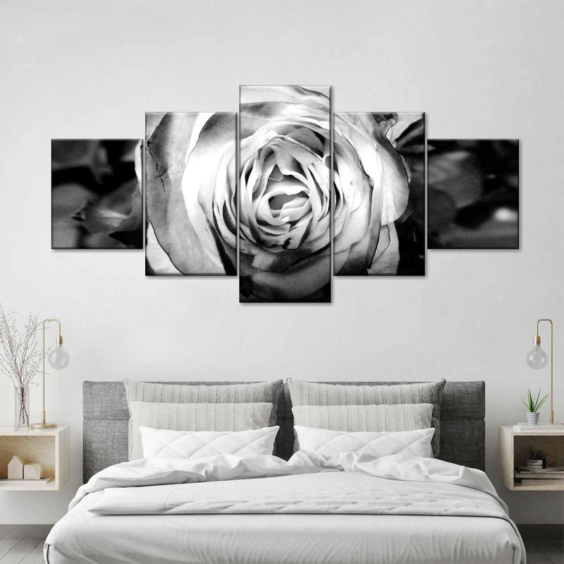 Monochromatic Rose Wall Art