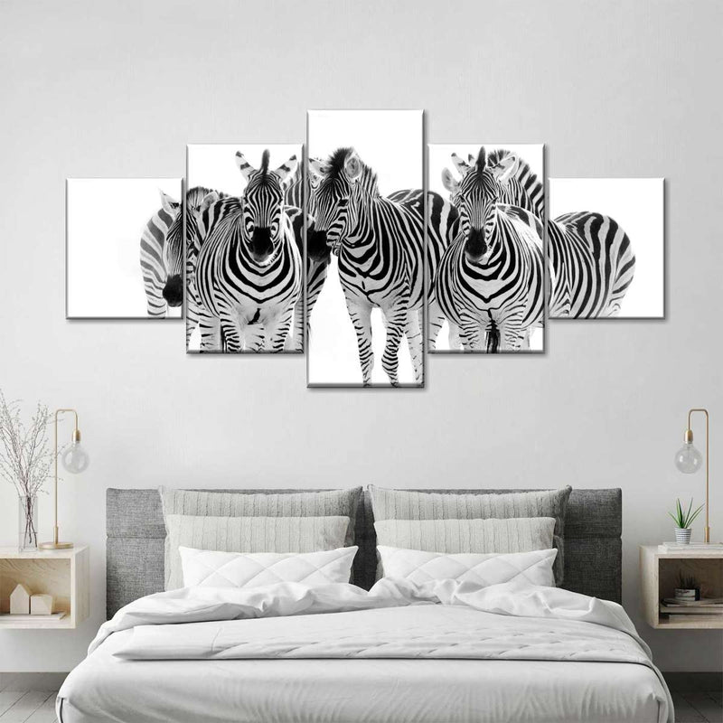 Zebras On The Move Wall Art