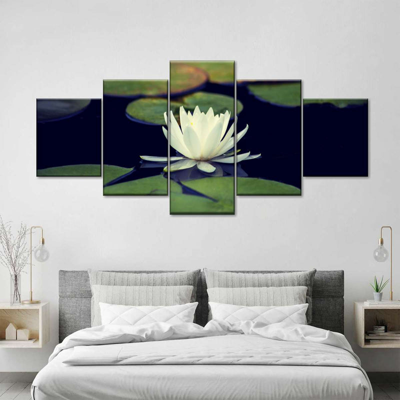 Lotus And Leaves Wall Art