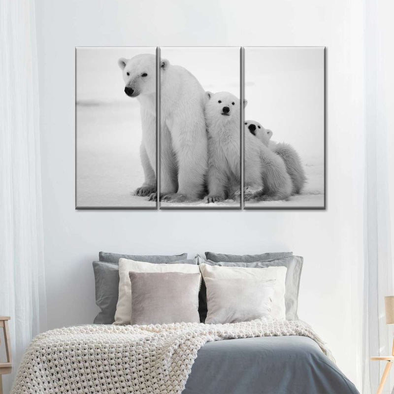 Polar Bear Family Wall Art