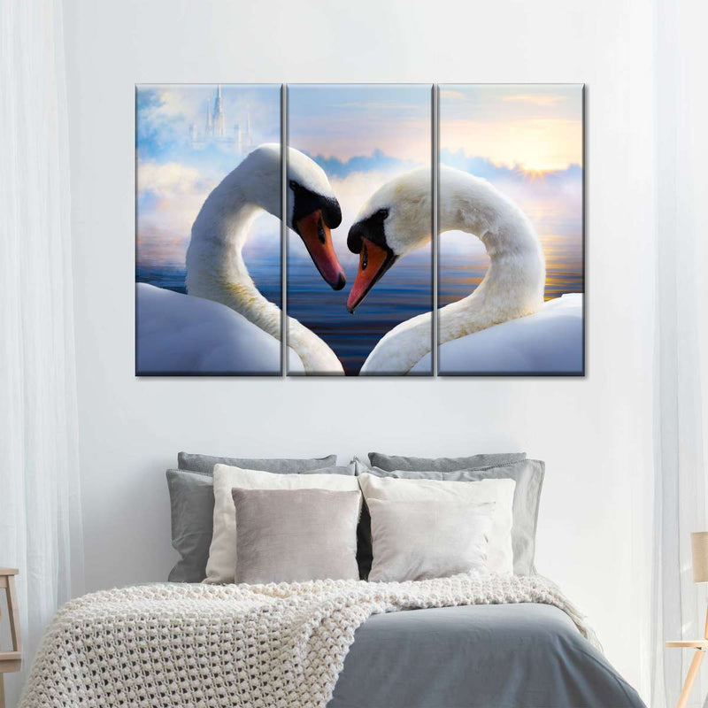 Swan Romance Wall Art