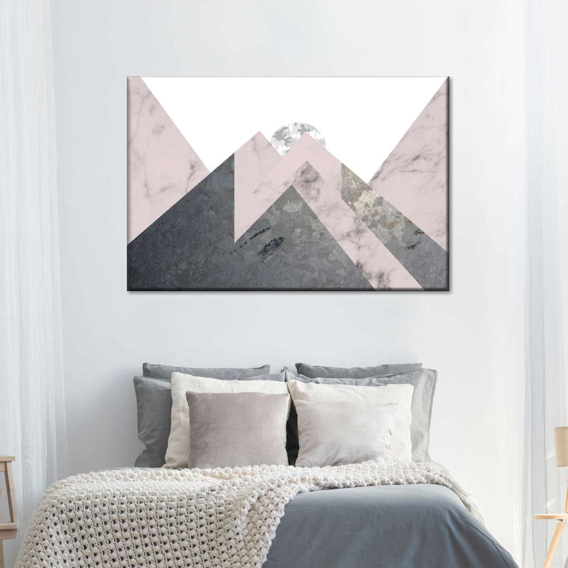 Geometric Textured Landscape Wall Art