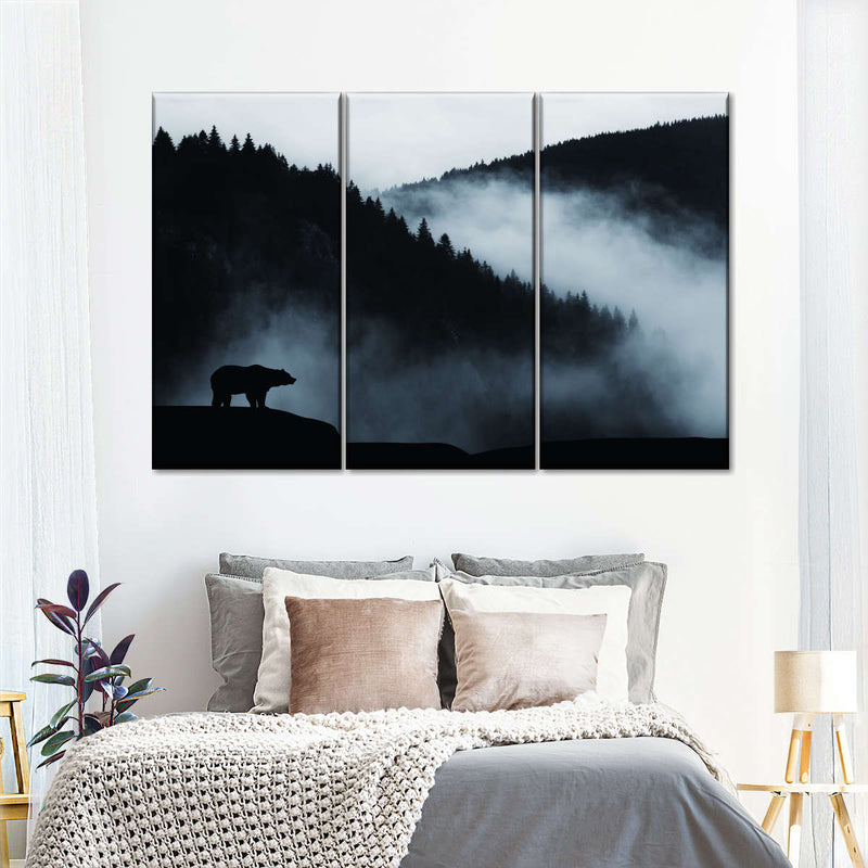 Misty Mountain Bear Wall Art