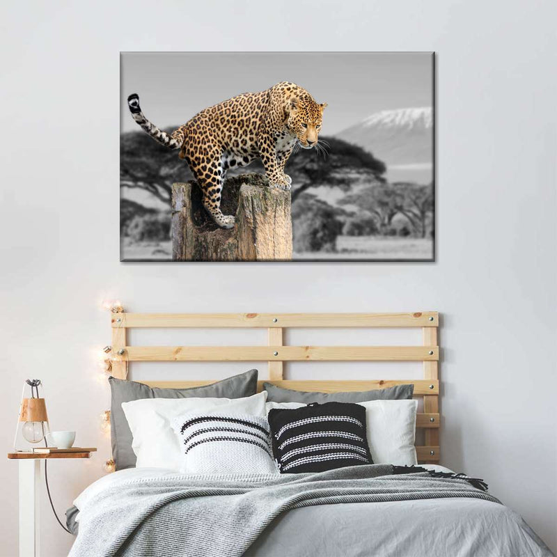 Pop African Leopard Wall Art