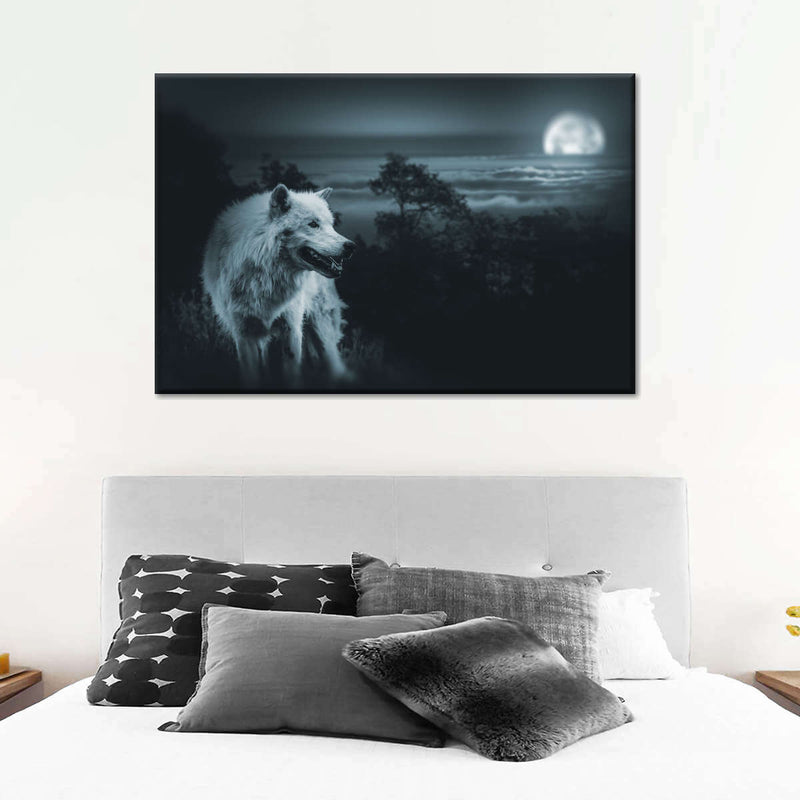 Moon Wolf Wall Art