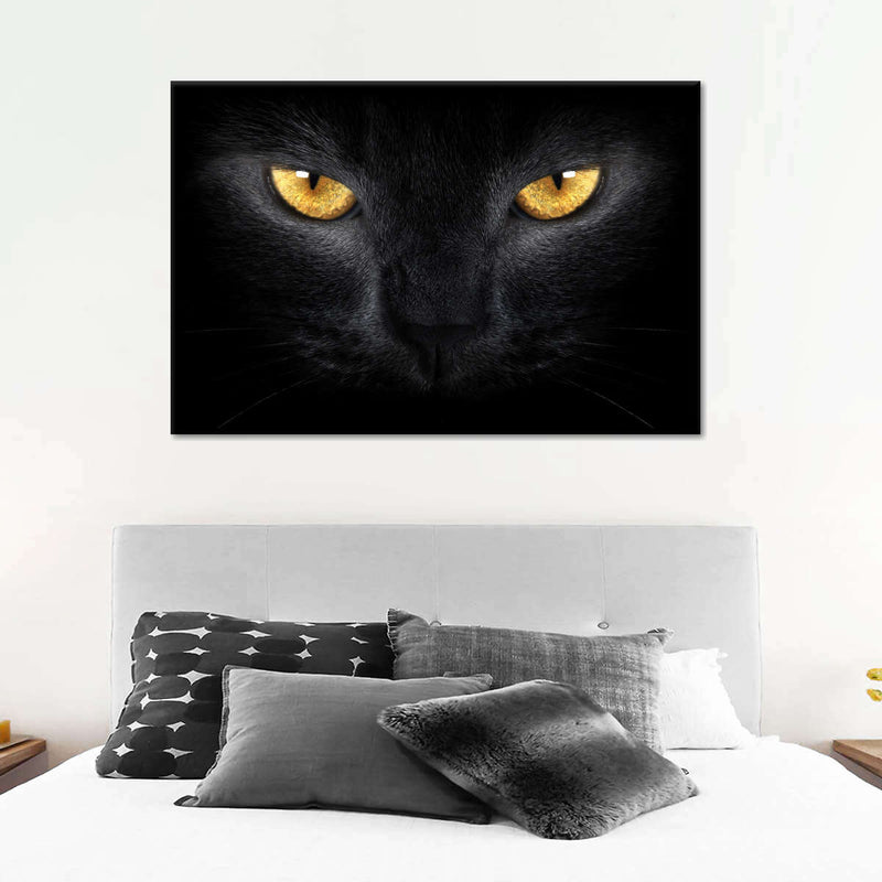 Yellow Eyed Cat Wall Art