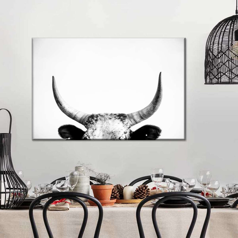 Cow Horns Wall Art