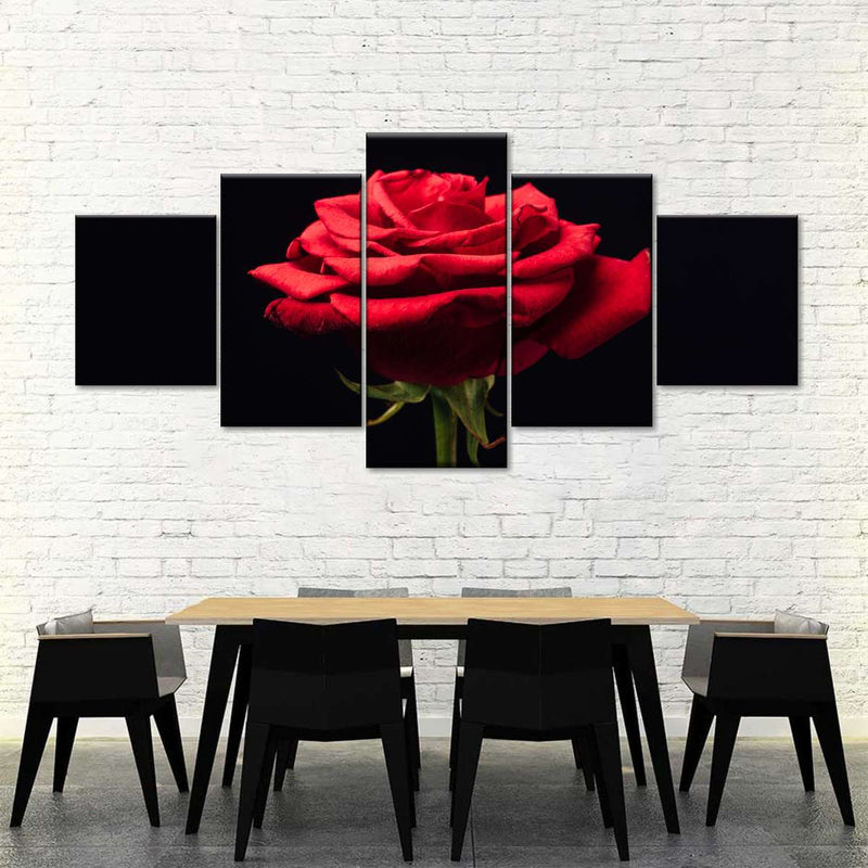 Forlorn Red Rose Wall Art