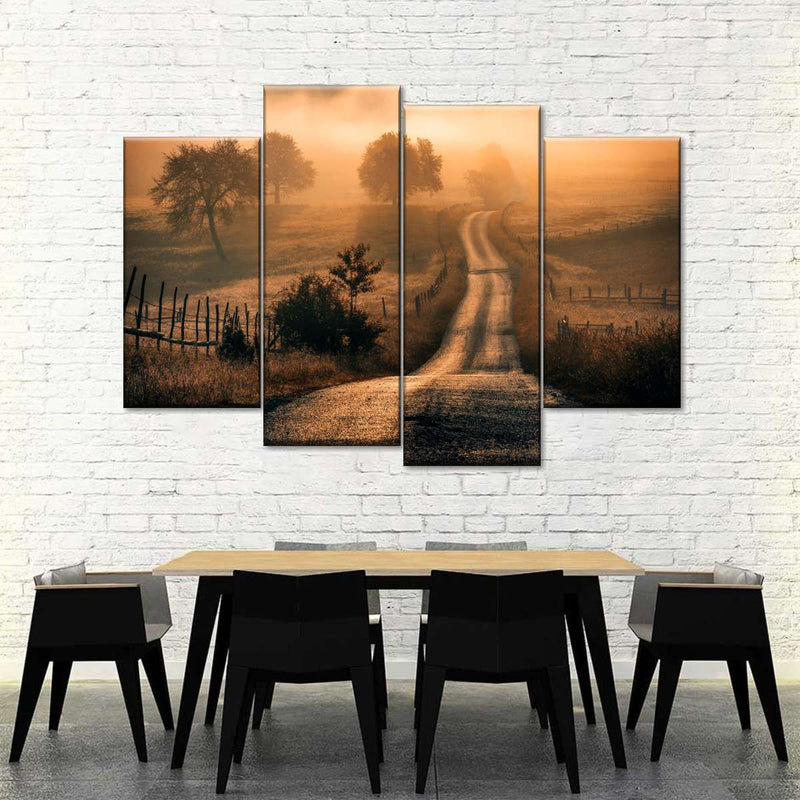 Field Of Fog Wall Art