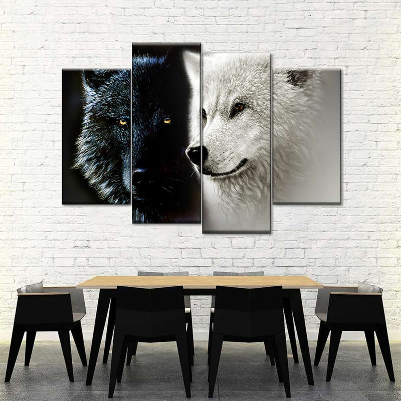 Tale Of Two Wolves Wall Art