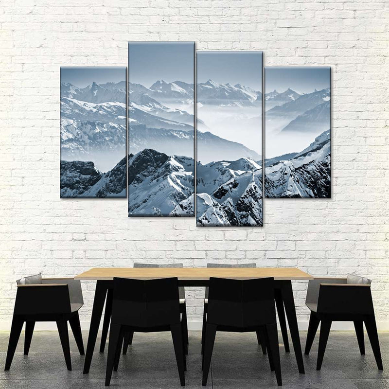 Swiss Mountain Peaks Wall Art