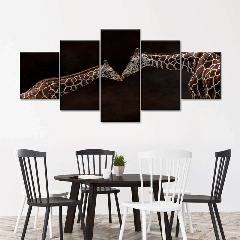 Giraffe Affection Wall Art