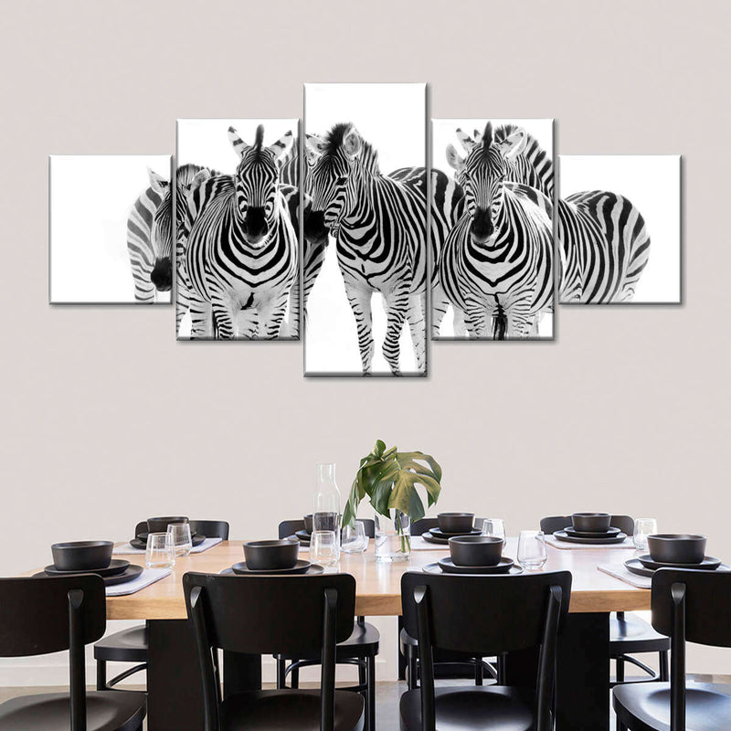 Zebras On The Move Wall Art