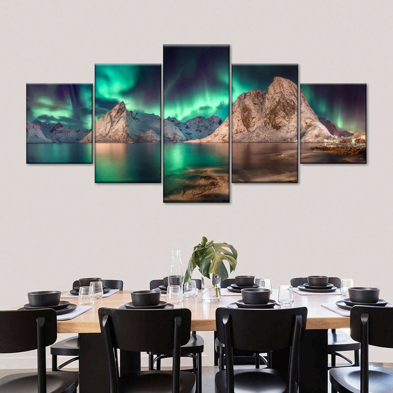 Swirling Moskenes Aurora Wall Art