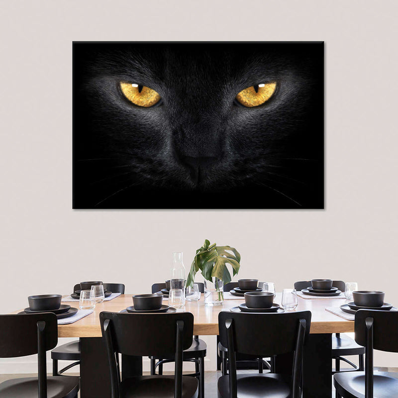 Yellow Eyed Cat Wall Art